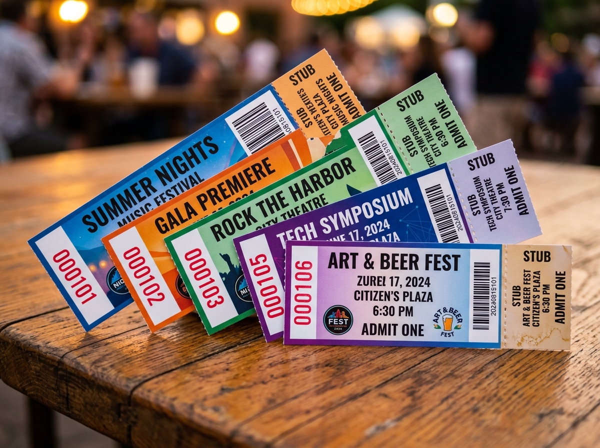 Numbered Tickets sample